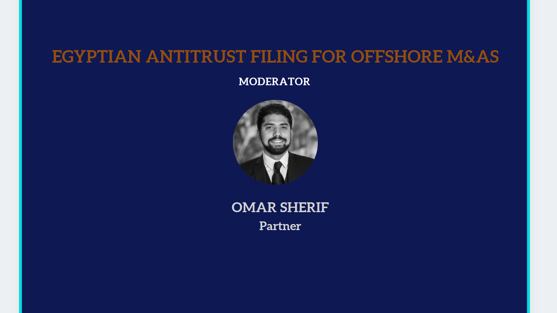 Egyptian Antitrust Filing for Offshore M&As